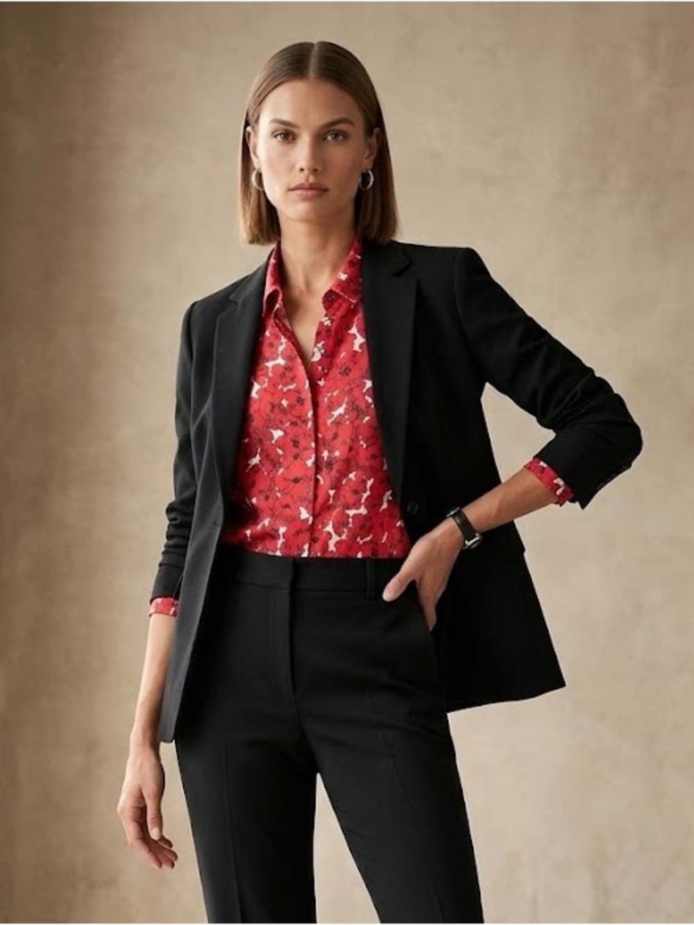 Anatomie Poppy Floral Shirt Blouse SzL